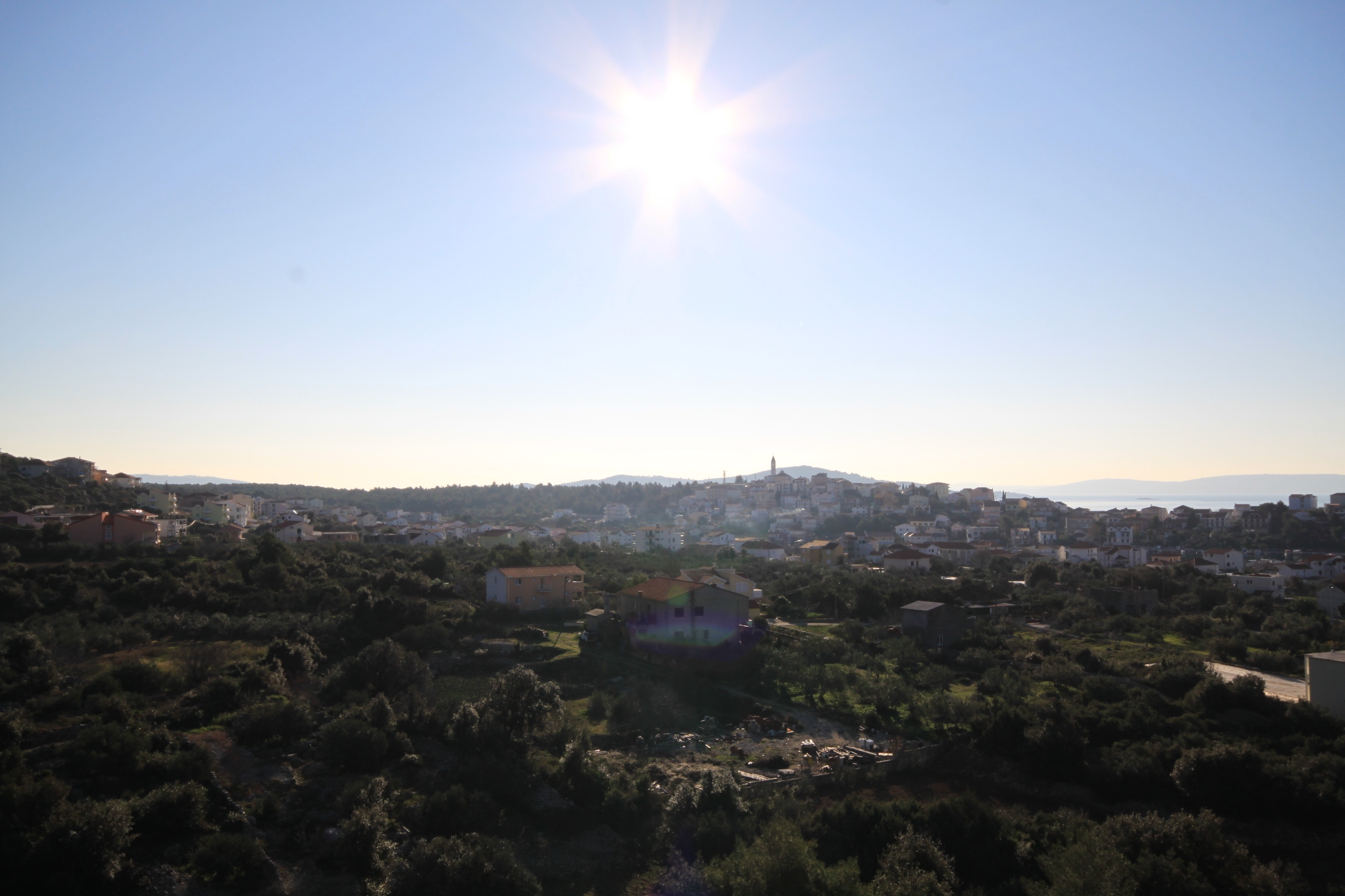 Two bedroom apartment with balcony and sea view Seget Vranjica, Trogir (A-8507-c)