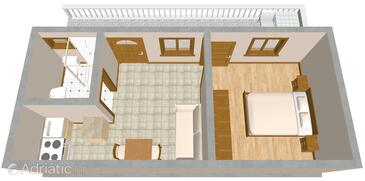 Plan Drage, Plan in the apartment, dopusteni kucni ljubimci i WIFI.