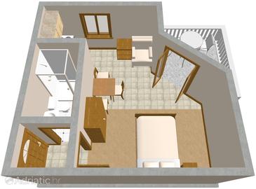 Plan Drage, Plan in the studio-apartment, WIFI.