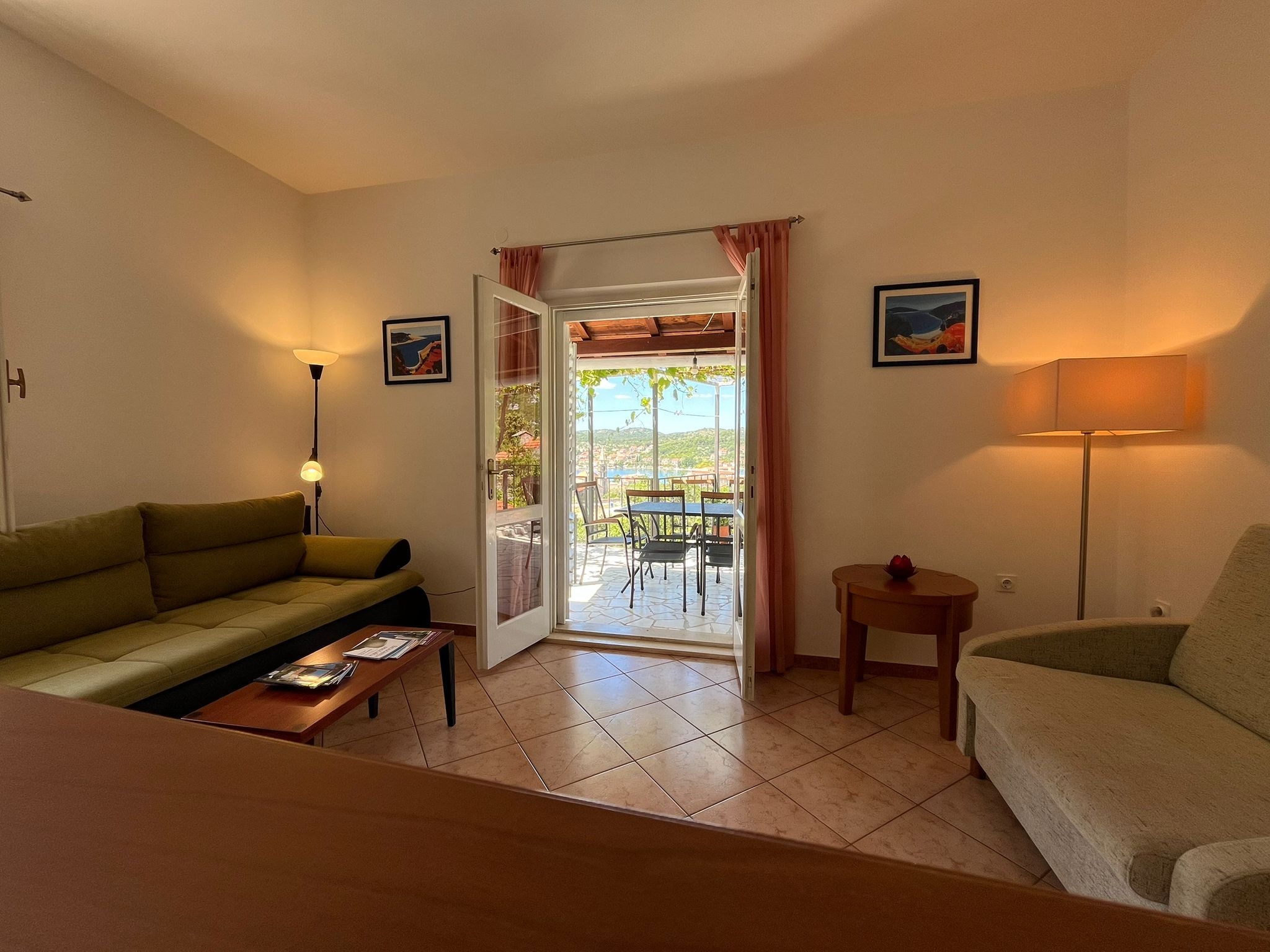 Two bedroom apartment with terrace and sea view Slano (Dubrovnik) (A-8540-a)