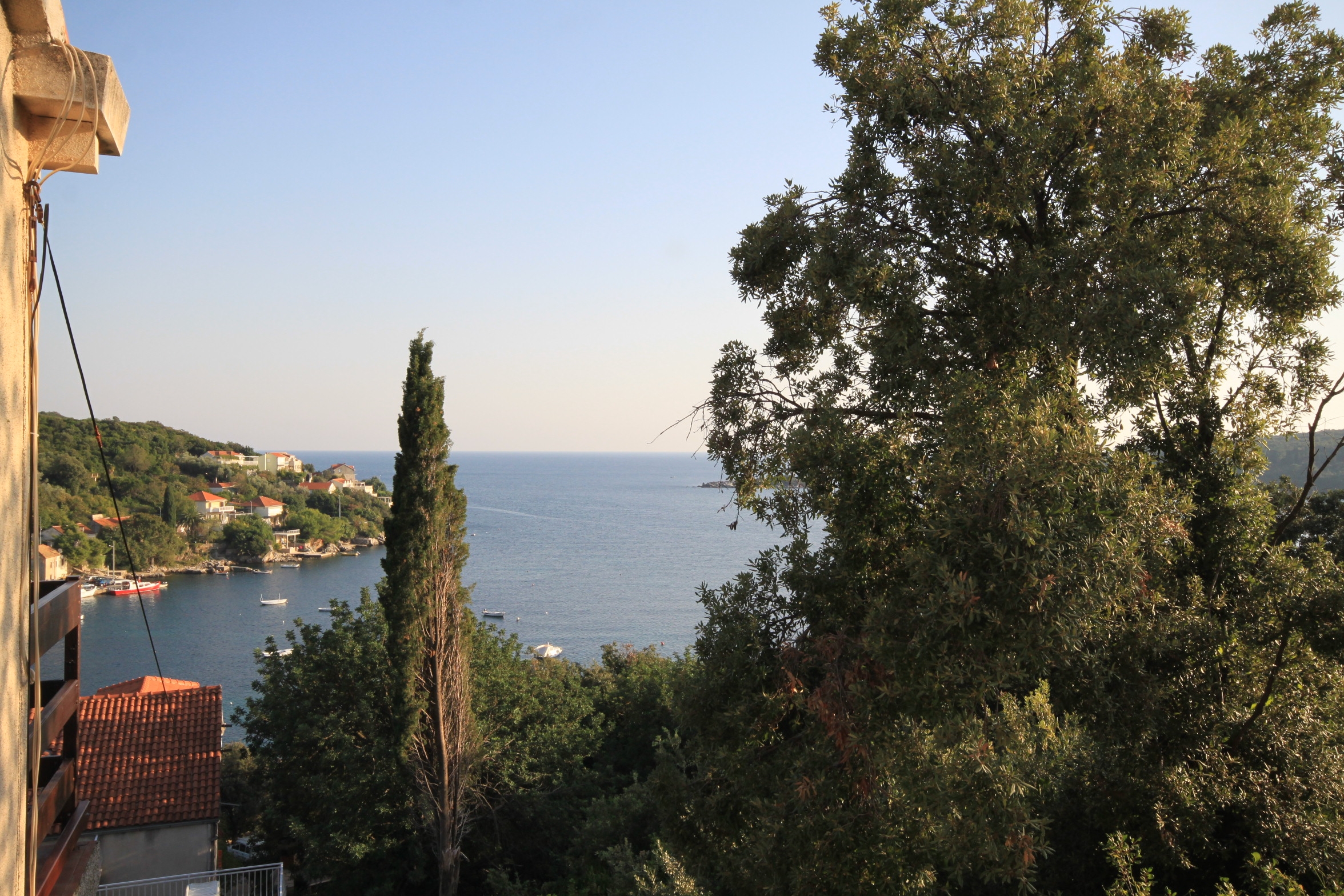 One bedroom apartment with balcony and sea view Molunat, Dubrovnik  A-a