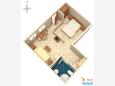 Slano, Plan dans l’hébergement en type studio-apartment, WiFi.