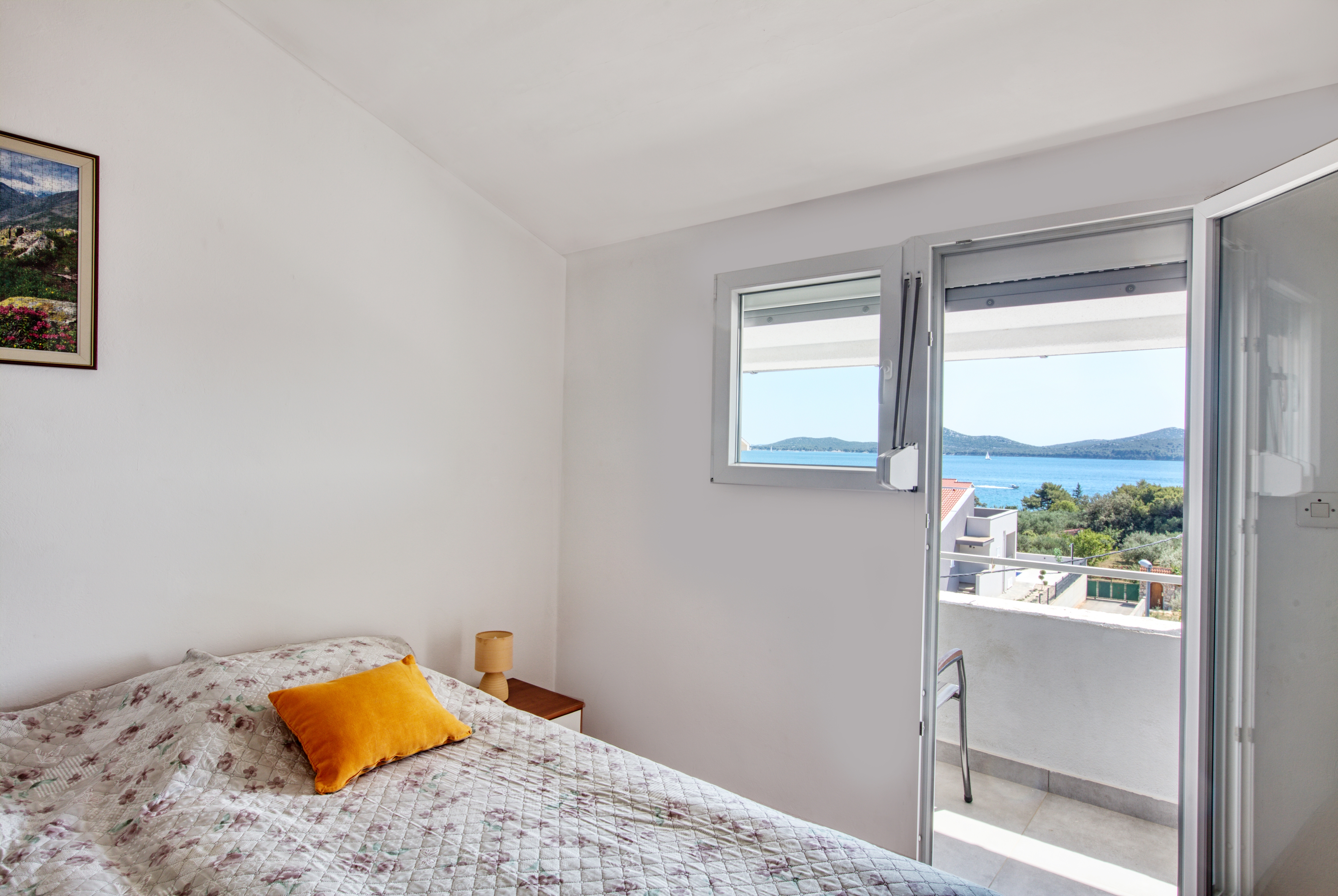 Two bedroom apartment with balcony and sea view Biograd na Moru, Biograd  A-b
