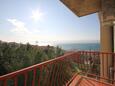 Balcony Duće, Balcony in the apartment, with a sea view and WiFi.