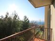 Balcony Duće, Balcony in the apartment, with a sea view and WiFi.