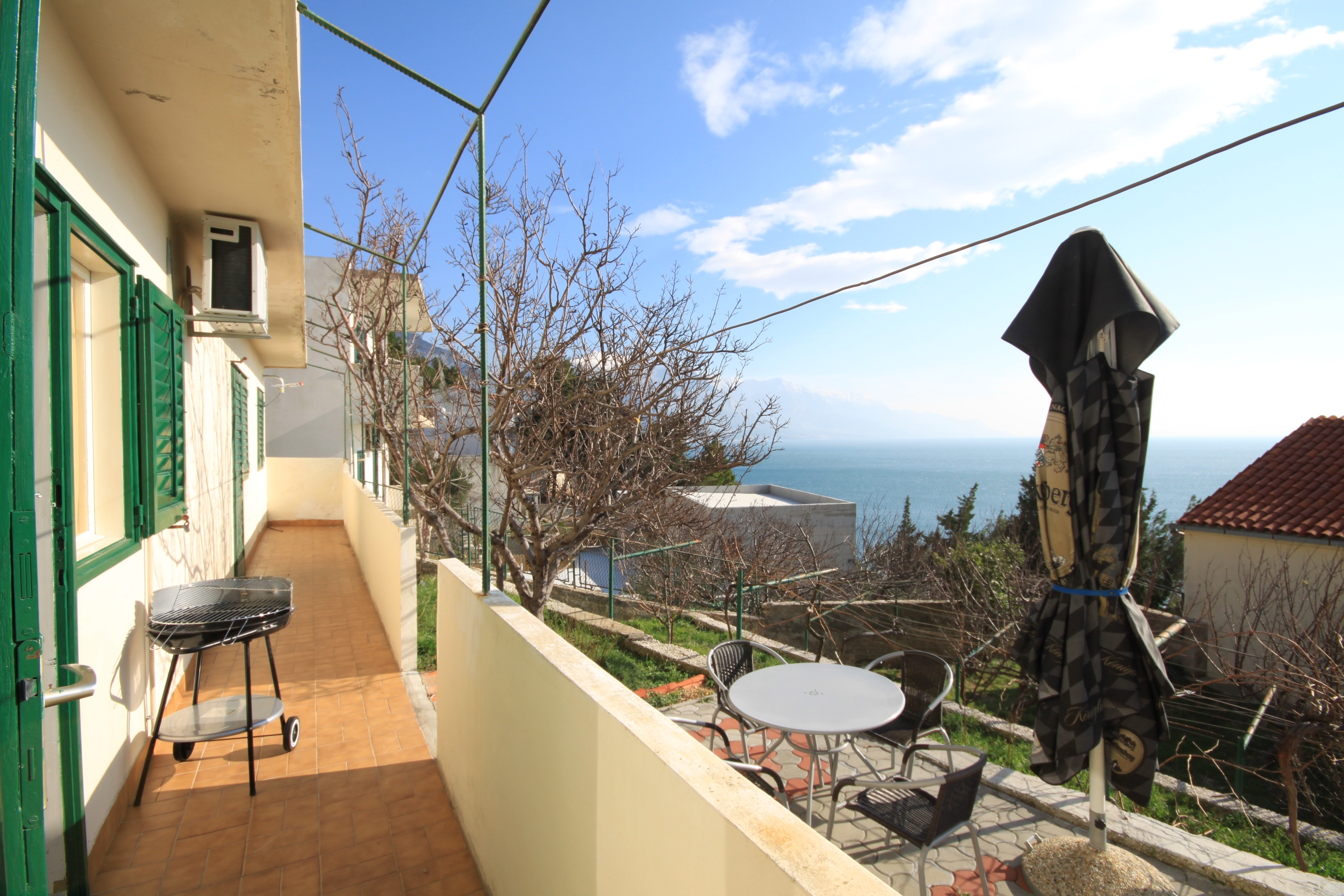 One bedroom apartment with terrace and sea view Marušići, Omiš  A-a
