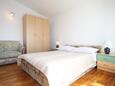 Podstrana, Спальня в размещении типа studio-apartment, Домашние животные допускаются и WiFi.