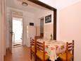 Arbanija, Comedor in the apartment, air condition available, (pet friendly) y WiFi.