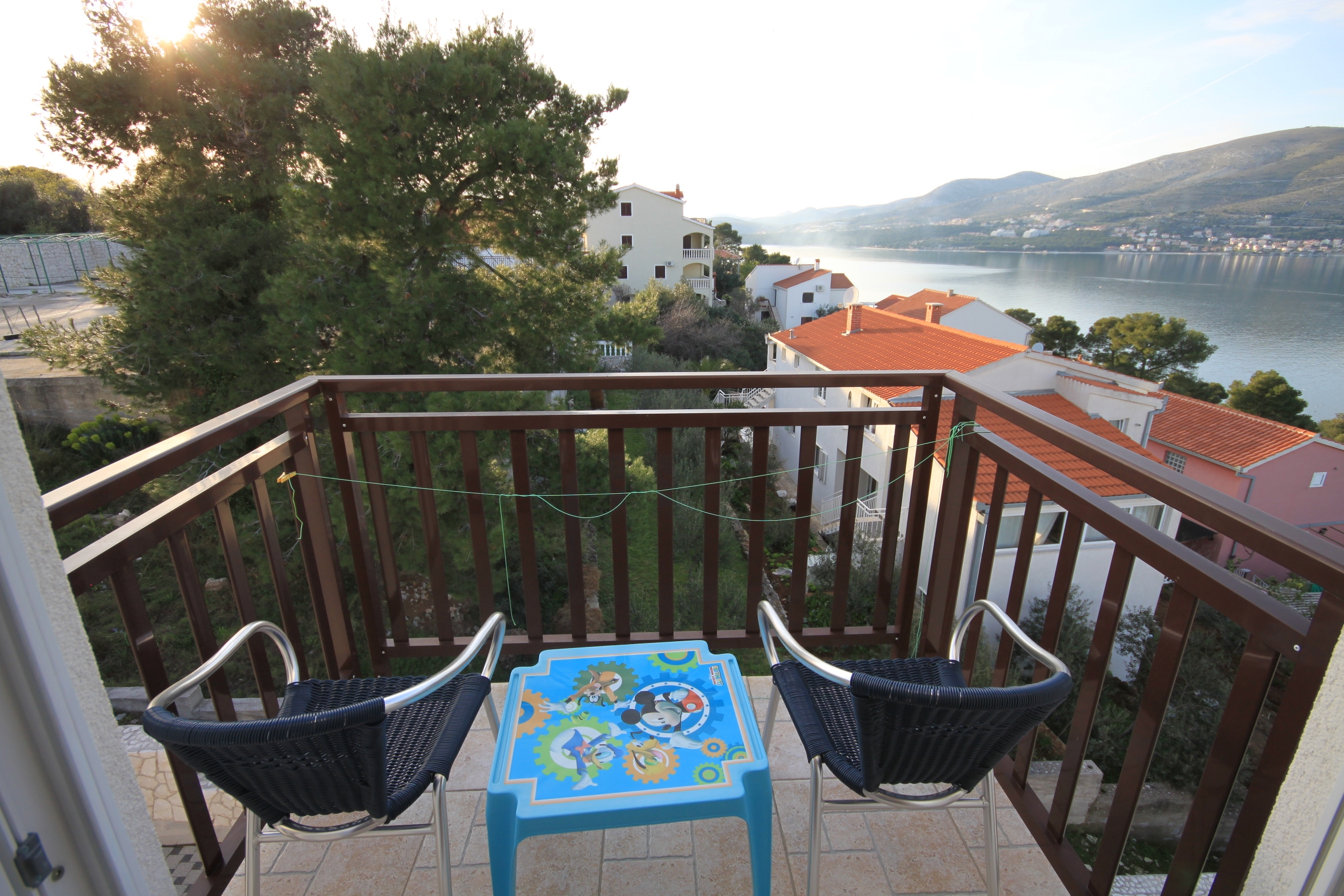 One bedroom apartment with balcony and sea view Okrug Donji, Čiovo  A-c