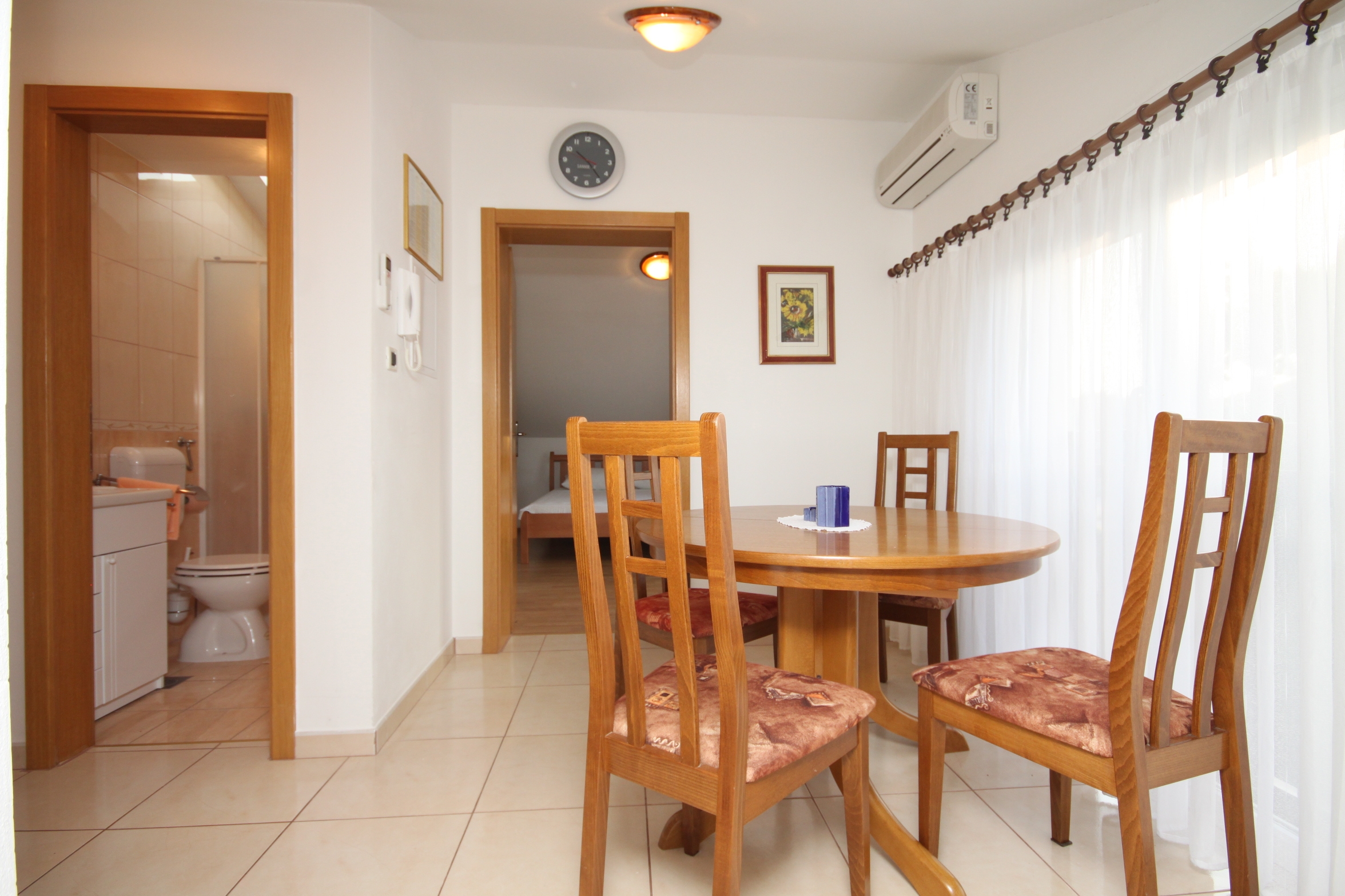One bedroom apartment with balcony and sea view Okrug Donji, Čiovo  A-c
