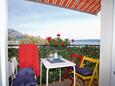 Balcony Duće, Balcony in the apartment, with a sea view and WiFi.