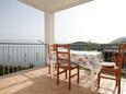 Pokrivenik, Terraza in the studio-apartment, with a sea view y WiFi.