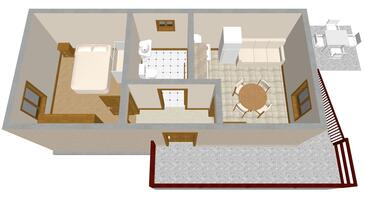 Sali, Schema nell'alloggi del tipo apartment, WiFi.