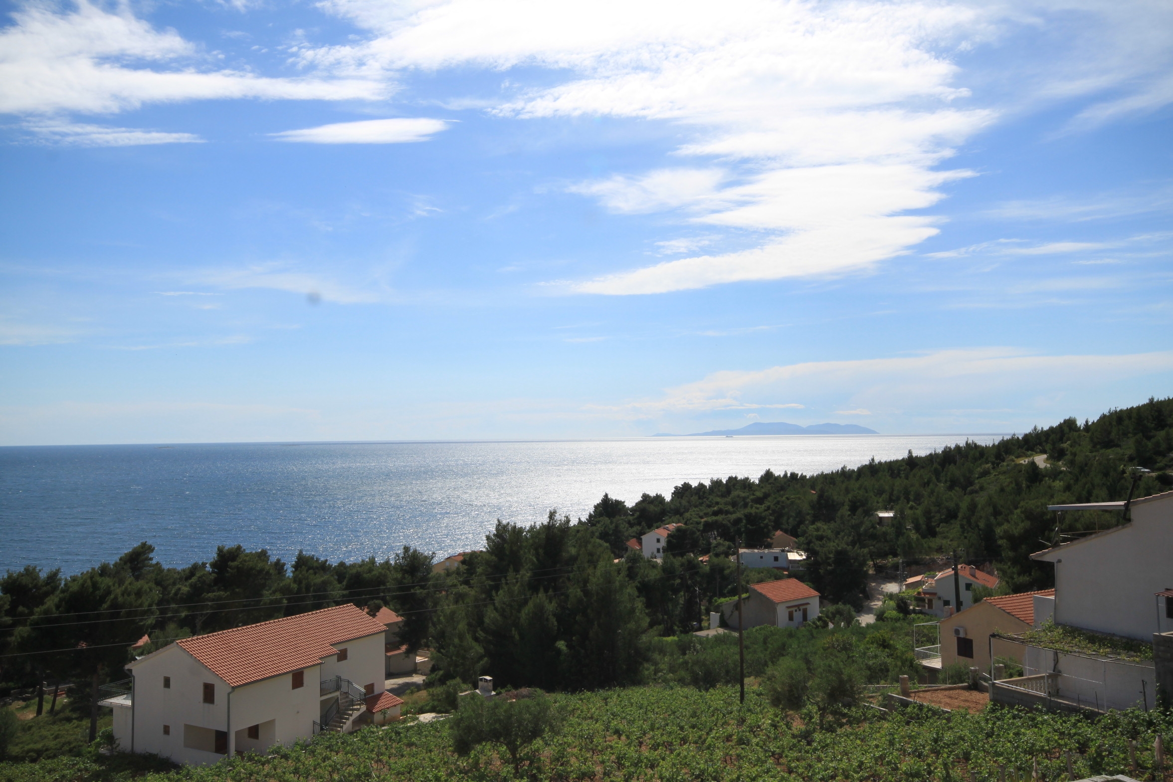 Two bedroom apartment with balcony and sea view Ivan Dolac, Hvar  A-d