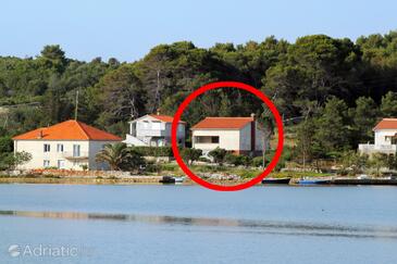 Veli Rat, Dugi otok, Объект 875 - Дом для отдыха вблизи моря со скалистым пляжем.