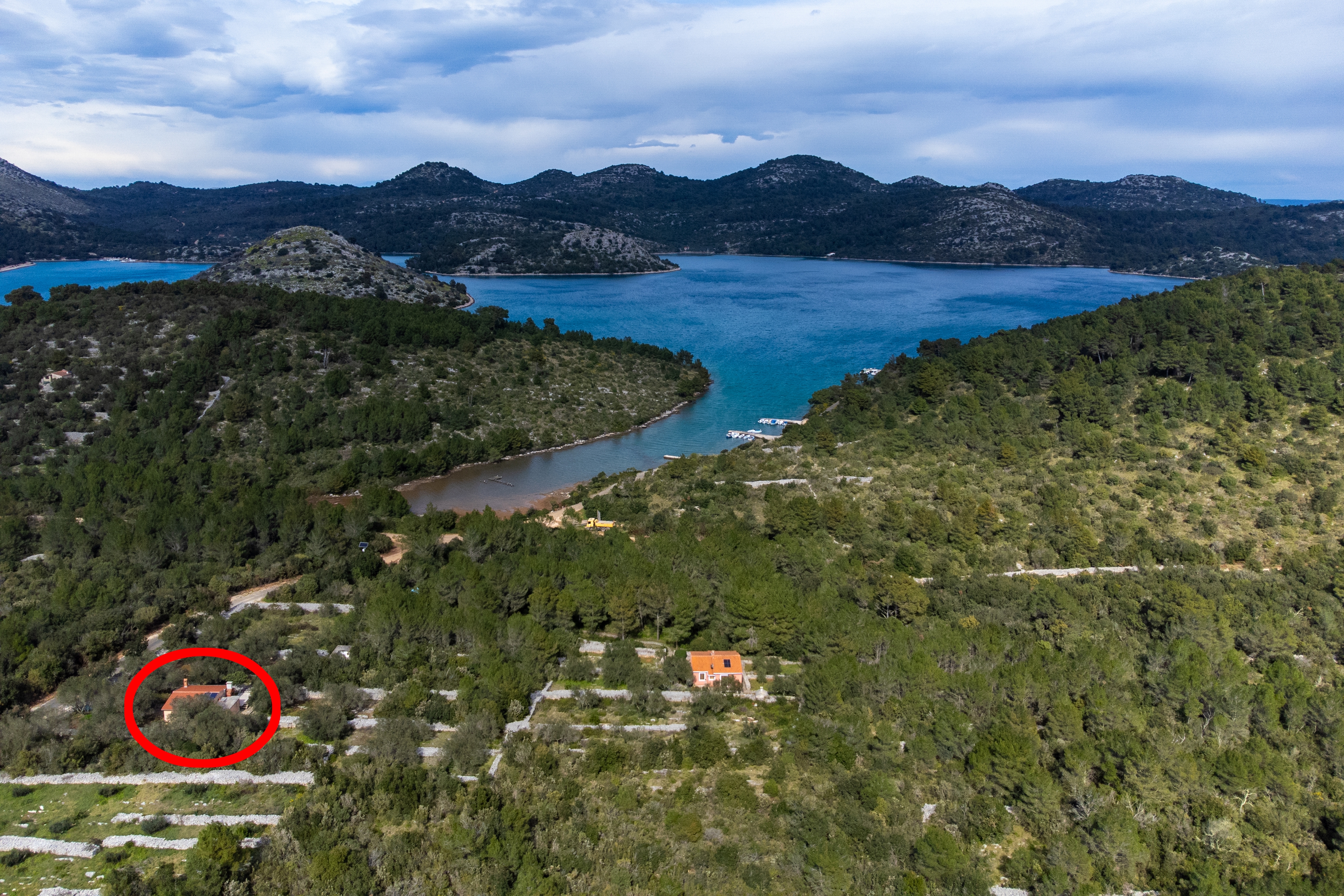 Dvosobna hiša S teraso in pogledom na morje Zaliv Jaz - Telašćica, Dugi otok  K