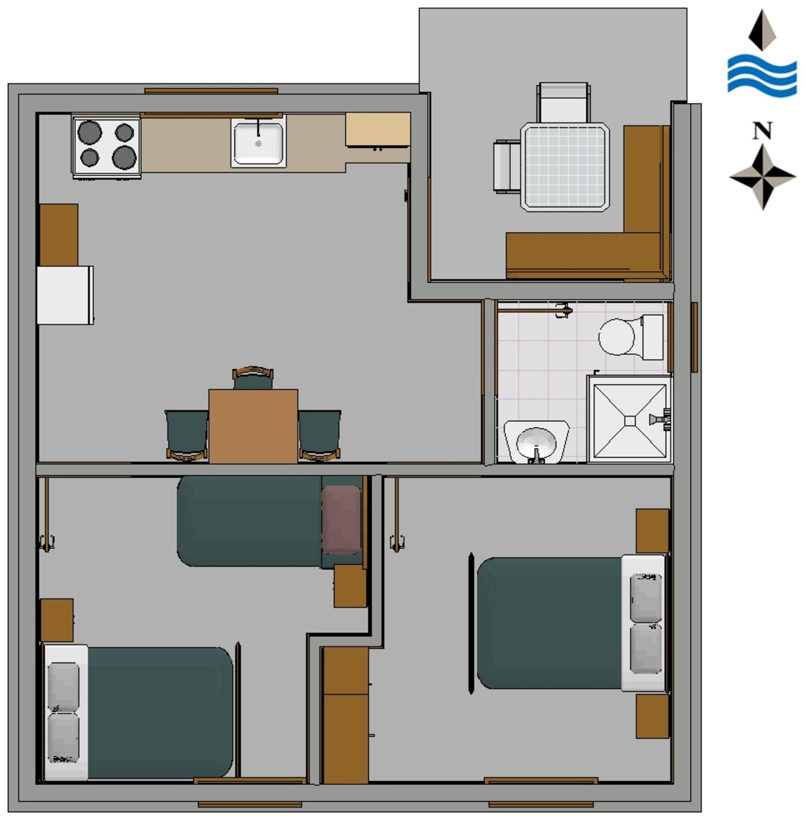 Two bedroom house with terrace and sea view Cove Jaz - Telašćica, Dugi otok  K