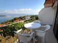 Jelsa, Balcony in the apartment, with a sea view and WiFi.