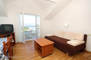 Jelsa, Living room in the apartment, WiFi.