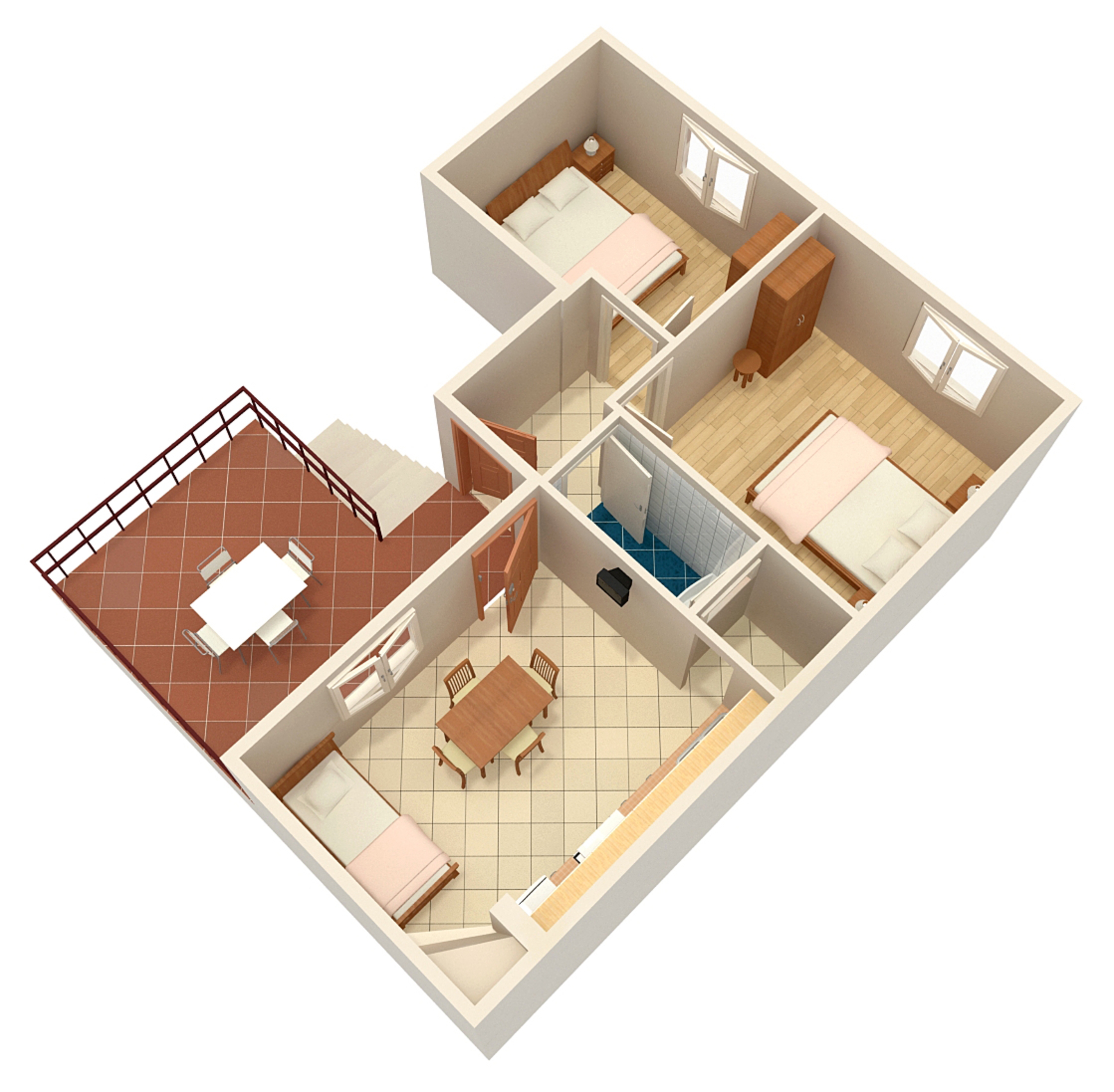 Two bedroom apartment near beach Cove Zaraće (Dubovica), Hvar  A-a