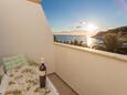 Hvar, Balcony in the room, with a sea view and WiFi.