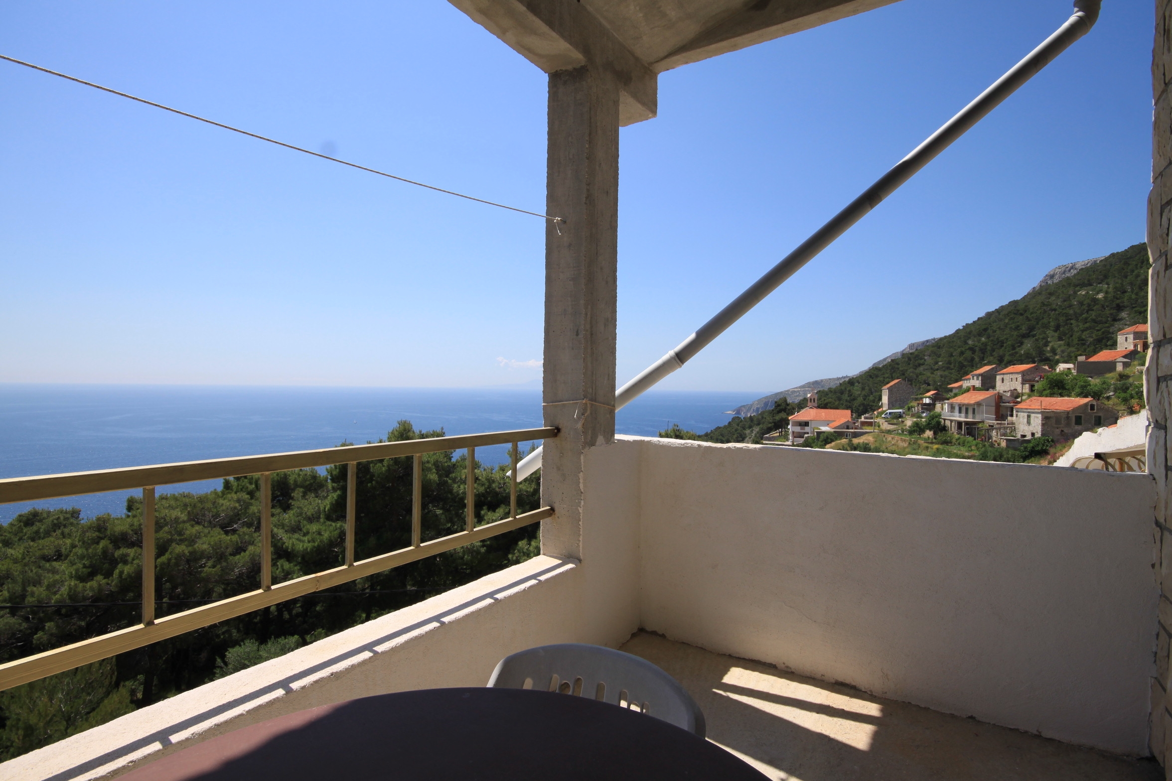 Two bedroom apartment with terrace and sea view Sveta Nedilja, Hvar  A-a