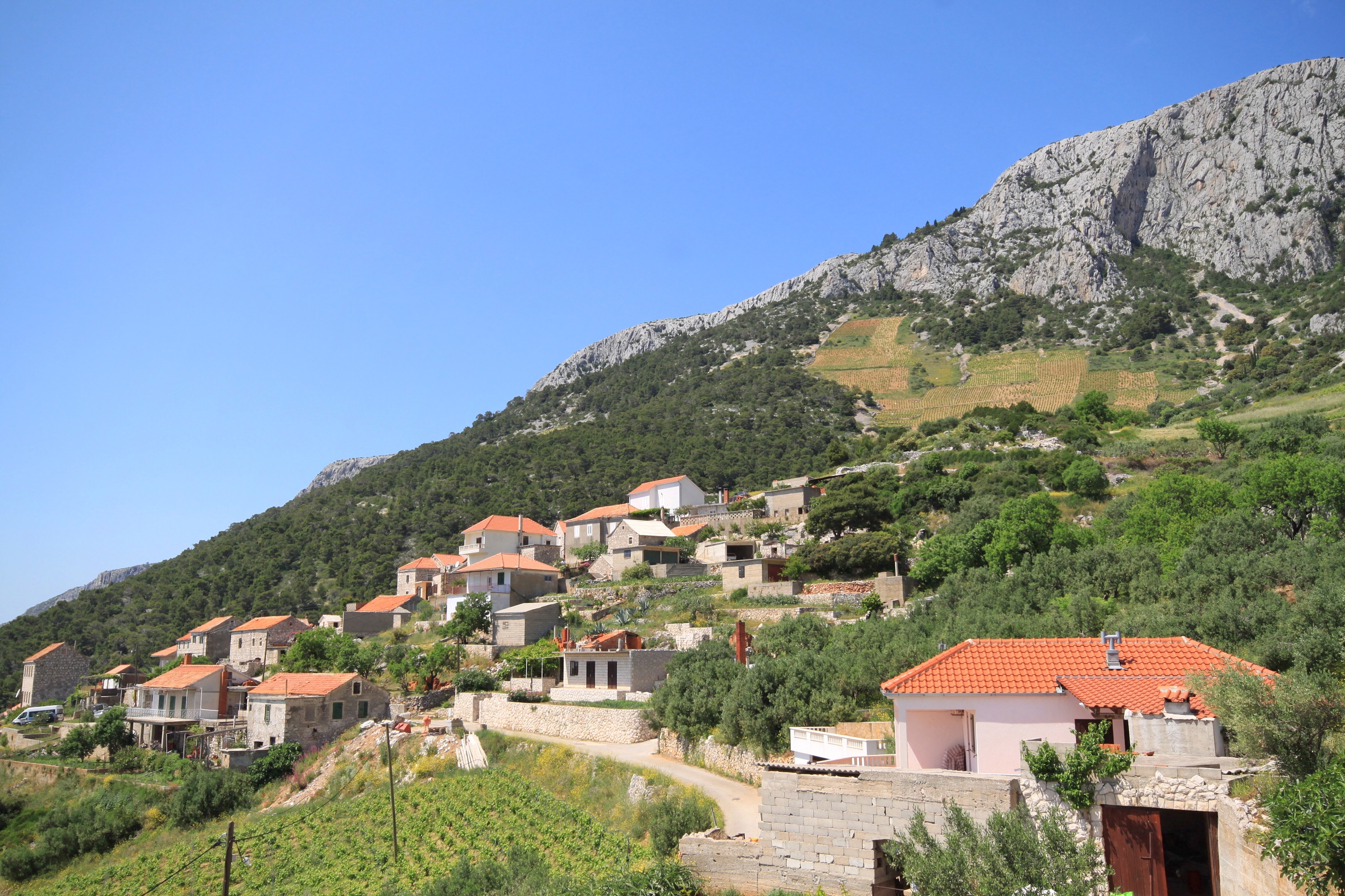 Two bedroom apartment with terrace and sea view Sveta Nedilja, Hvar  A-a