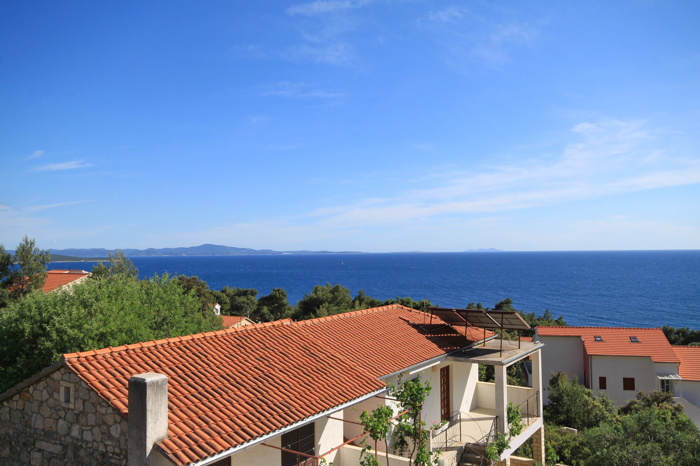 Two bedroom apartment with terrace and sea view Ivan Dolac, Hvar  A-a