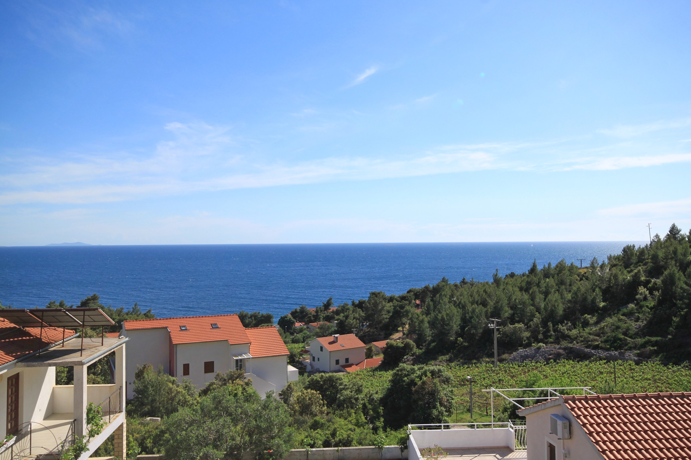 Two bedroom apartment with terrace and sea view Ivan Dolac, Hvar  A-a