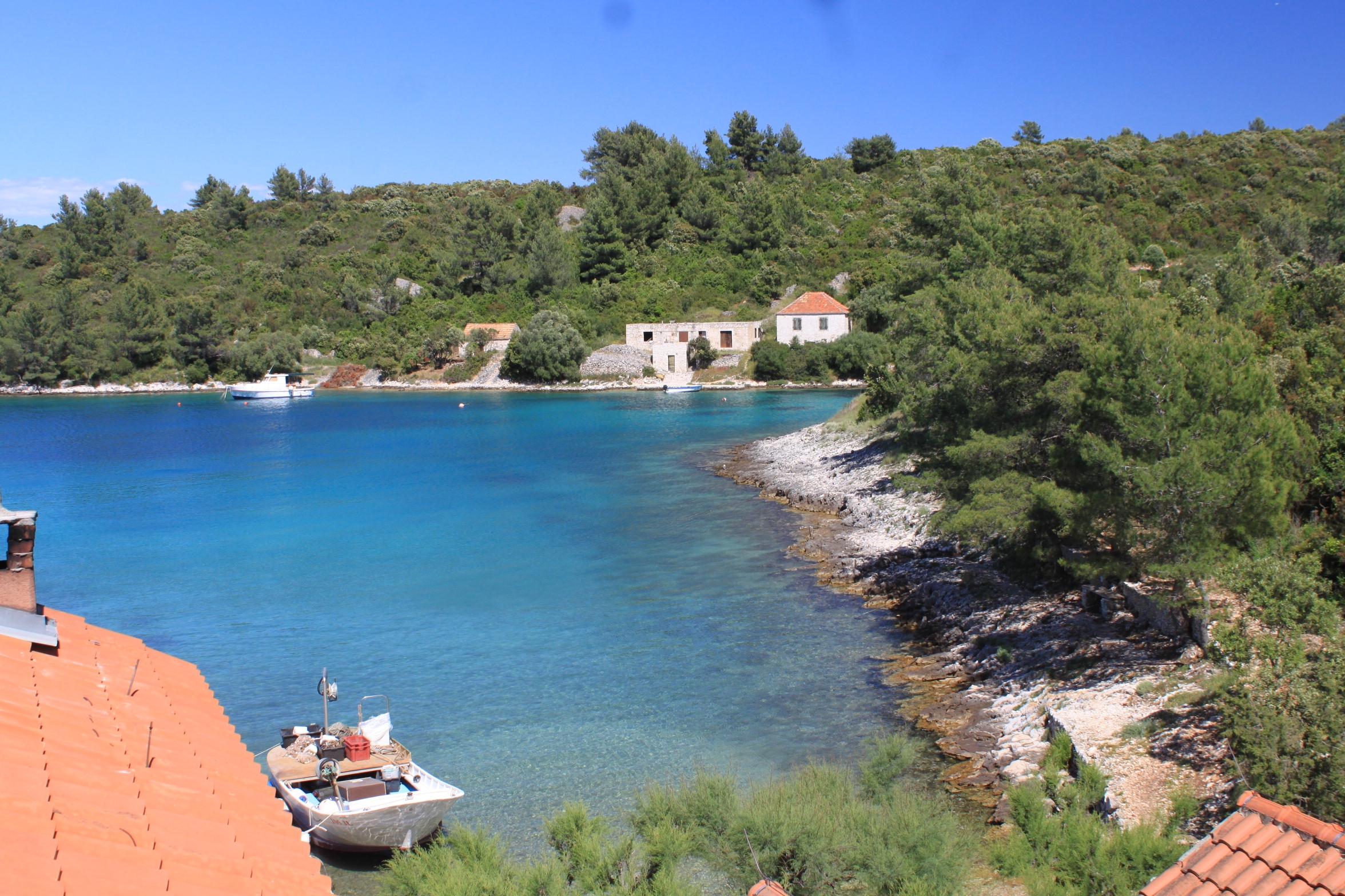 One bedroom apartment near beach Cove Karkavac - Šćedro, Hvar  A-a
