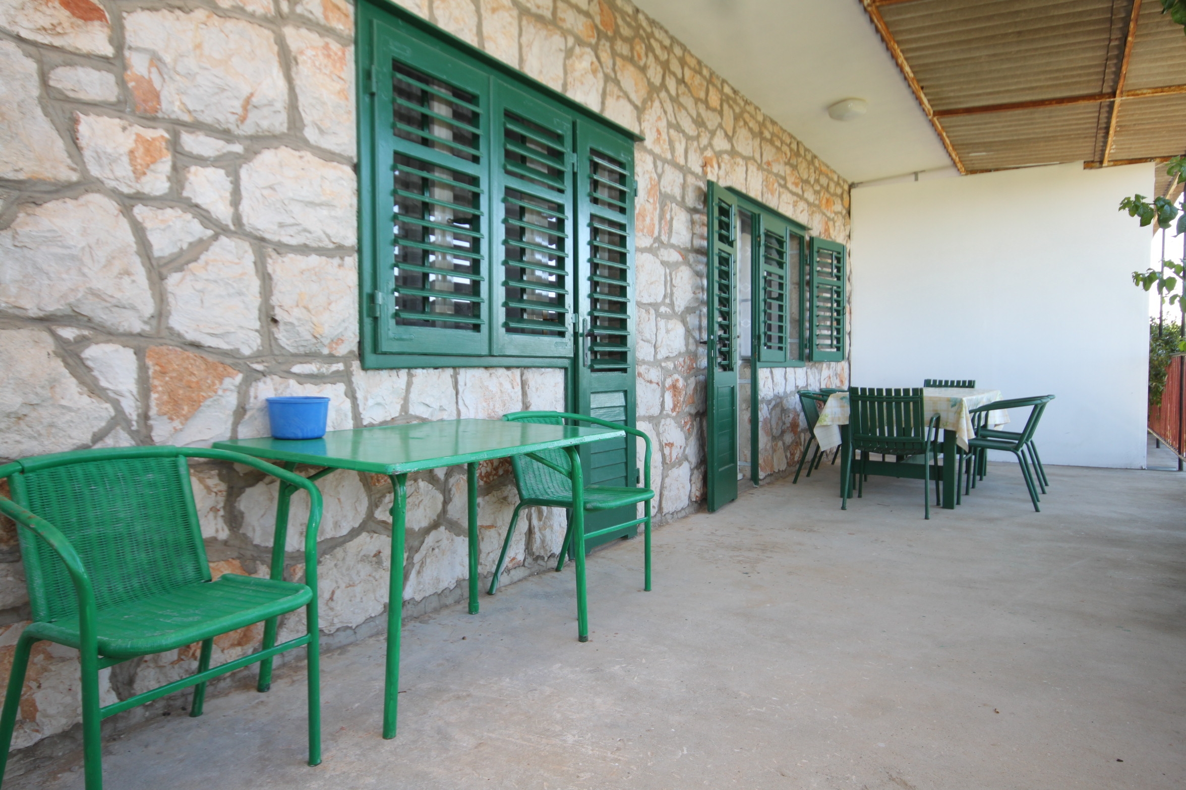 Two bedroom apartment with terrace and sea view Zavala, Hvar  A-a