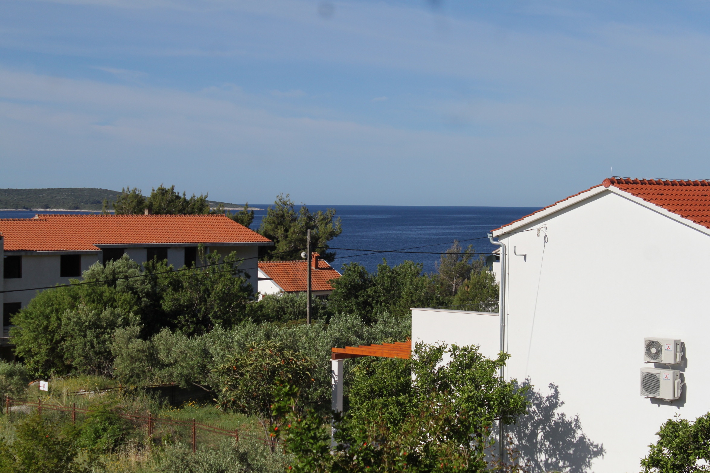 Two bedroom apartment with terrace and sea view Zavala, Hvar  A-a