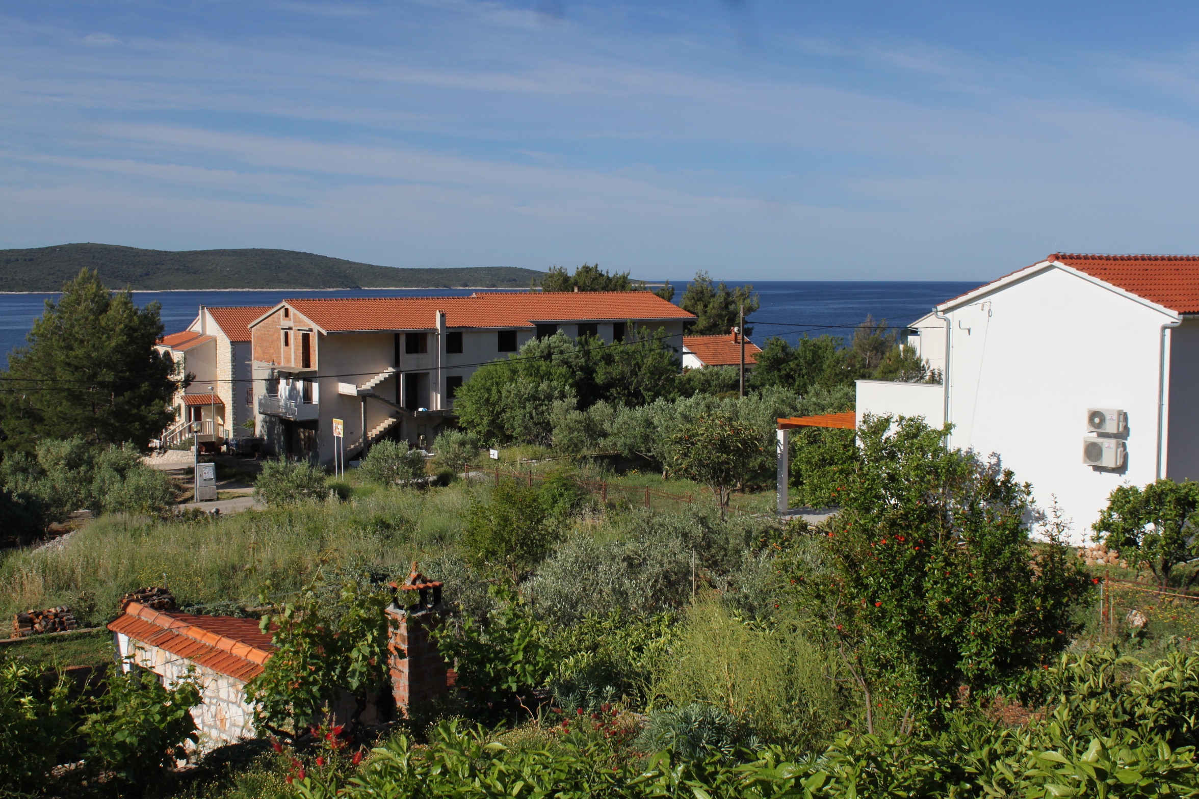 Two bedroom apartment with terrace and sea view Zavala, Hvar  A-a