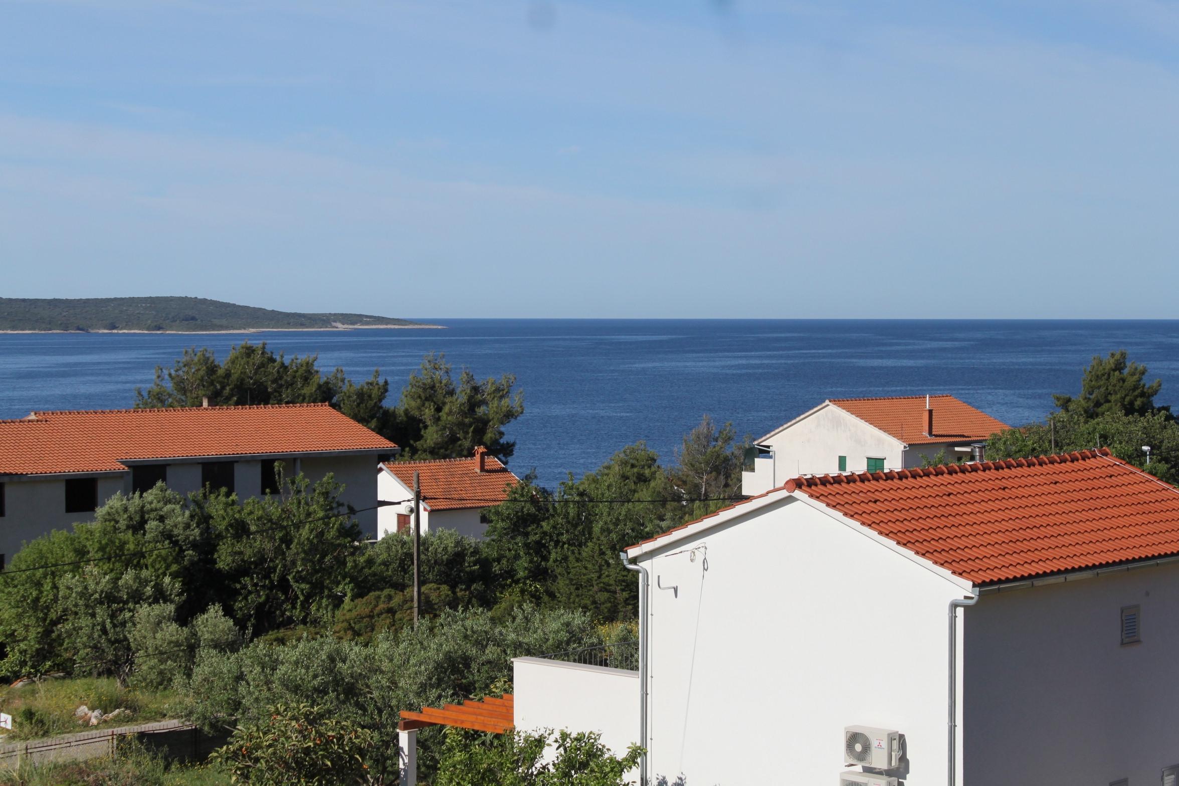 Two bedroom apartment with terrace and sea view Zavala, Hvar  A-b