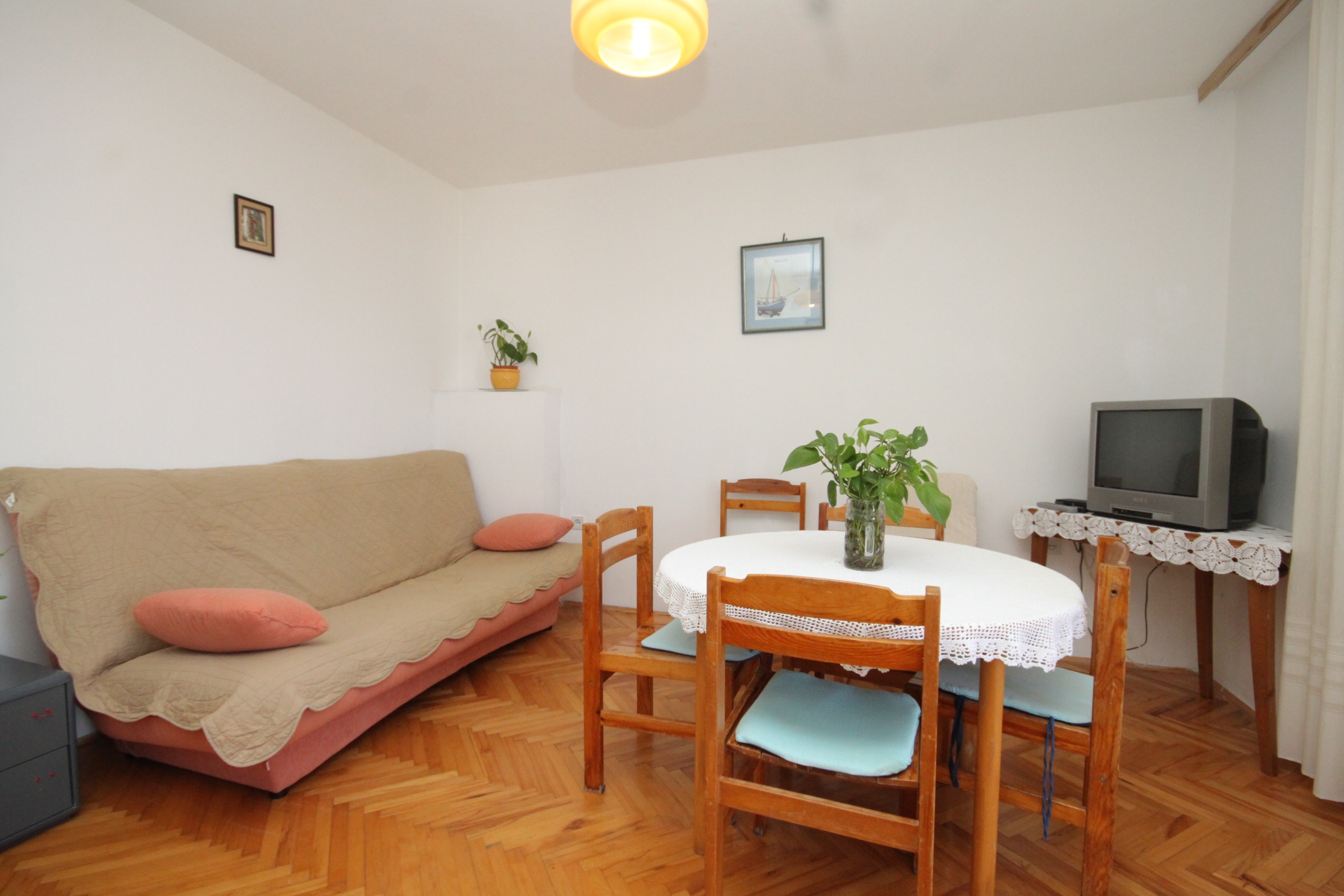 Two bedroom apartment with terrace and sea view Zavala, Hvar (A-8802-b)