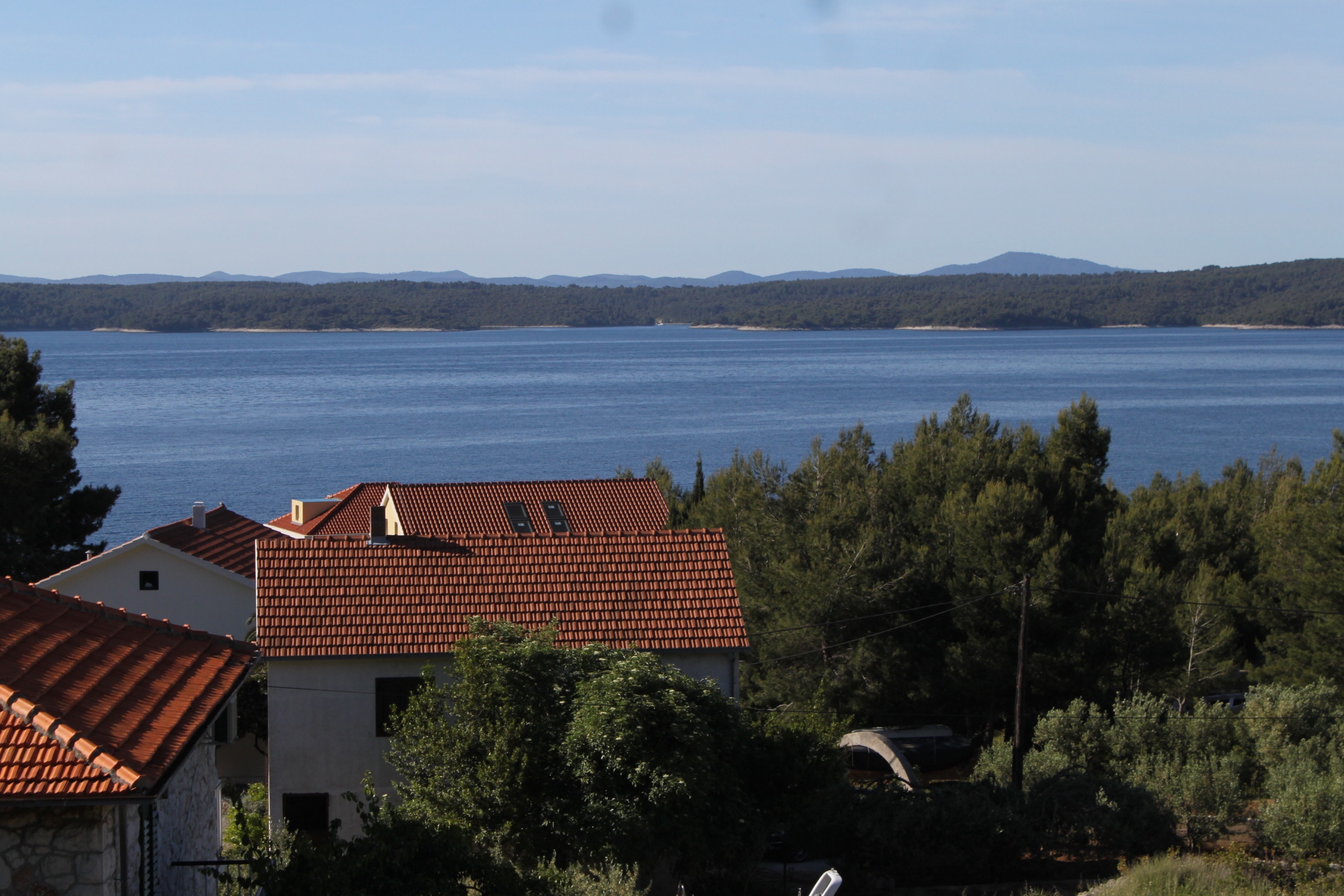 Two bedroom apartment with terrace and sea view Zavala, Hvar  A-b
