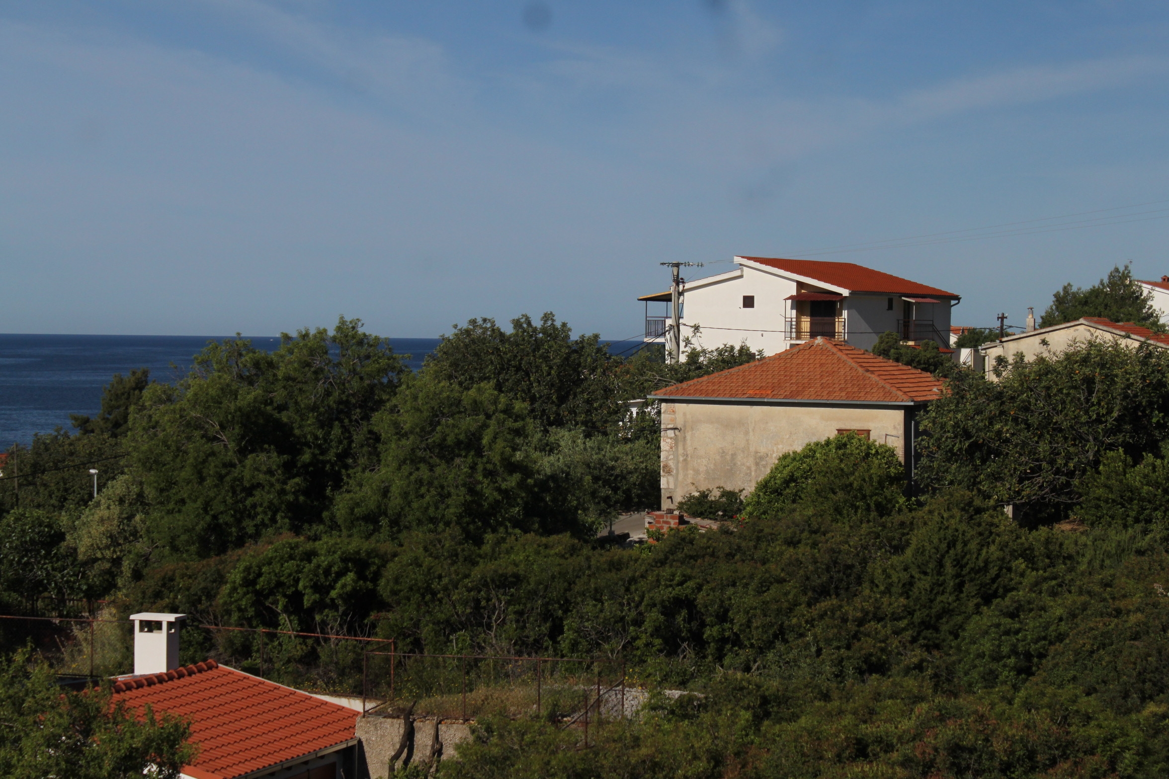 Two bedroom apartment with terrace and sea view Zavala, Hvar  A-b