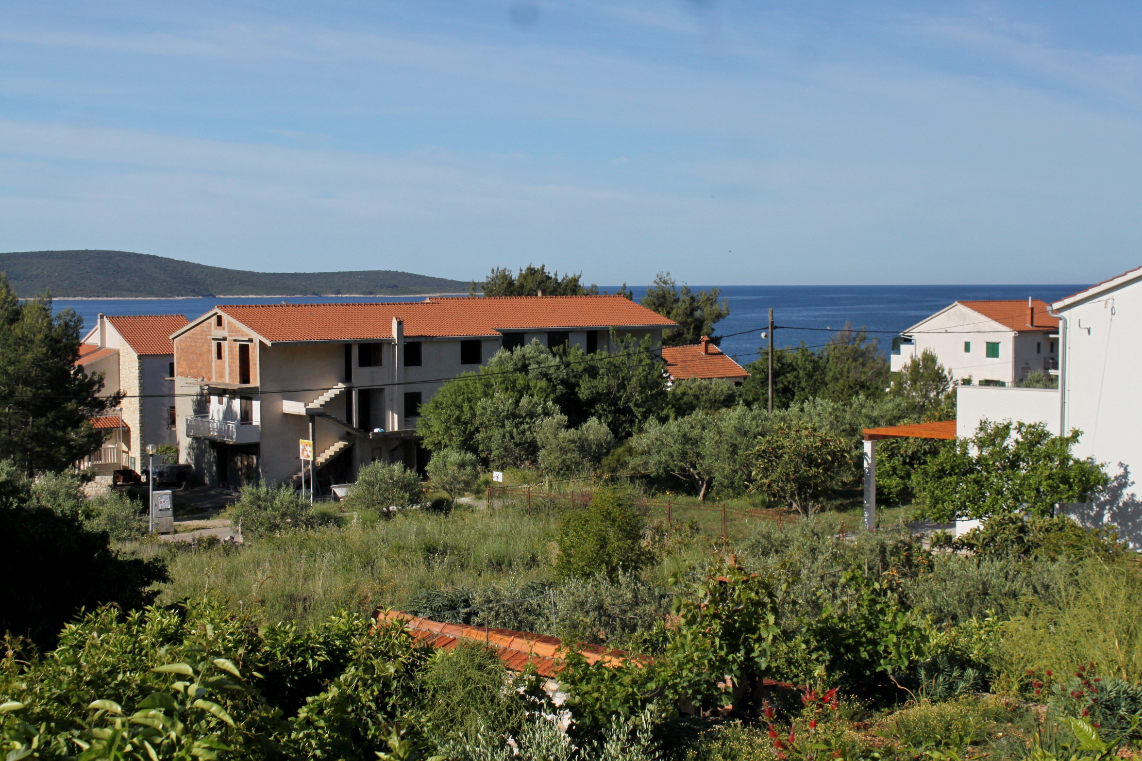 Two bedroom apartment with terrace and sea view Zavala, Hvar  A-c
