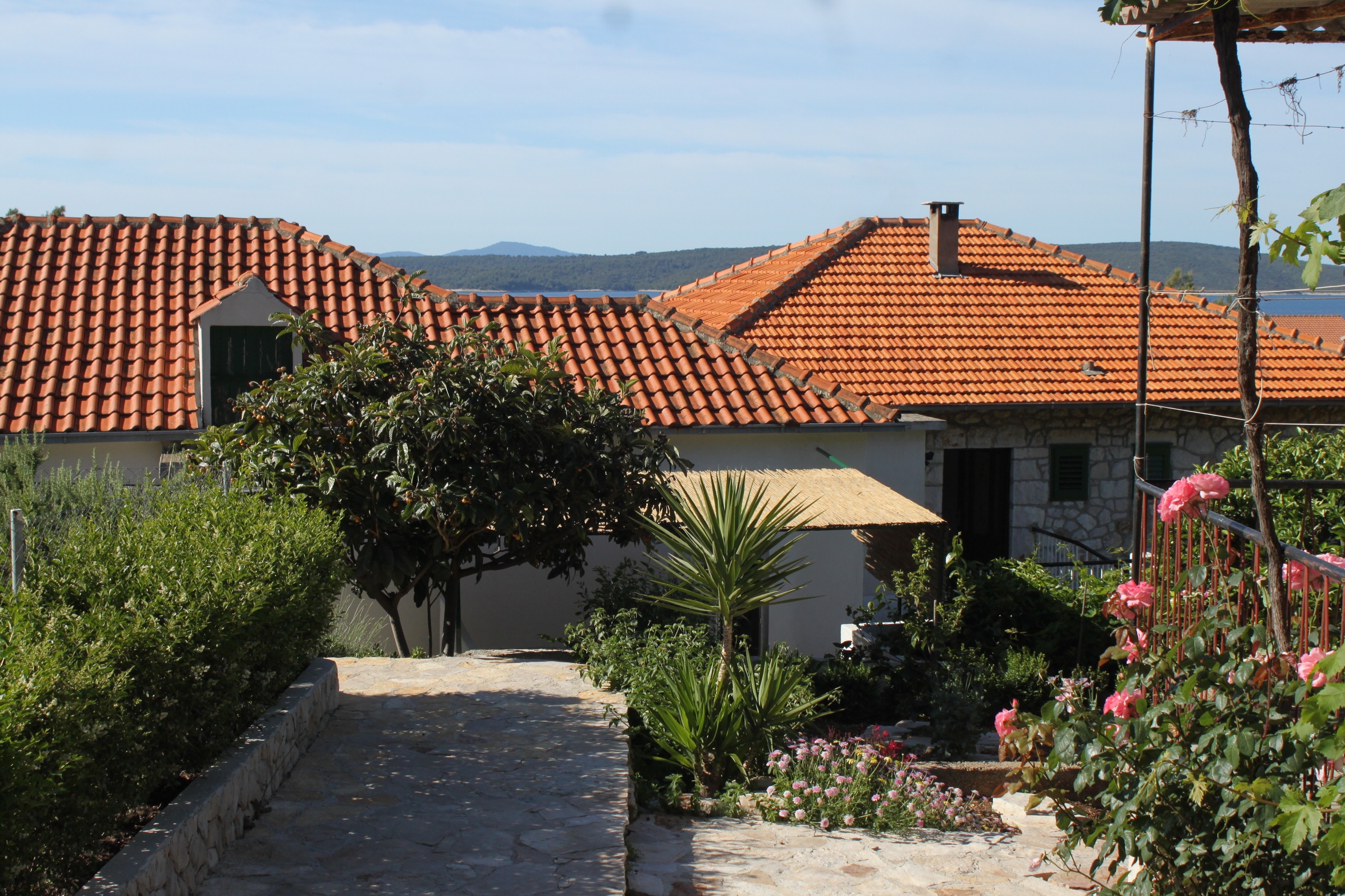 Two bedroom apartment with terrace and sea view Zavala, Hvar  A-c