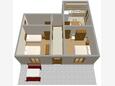 Sali, plattegrond in the apartment, (pet friendly) en WiFi.