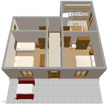 Sali, Proiect în unitate de cazare tip apartment, WiFi.