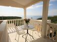 Rukavac, Terrasse dans l’hébergement en type apartment, avec la vue sur la mer, animaux acceptés et WiFi.