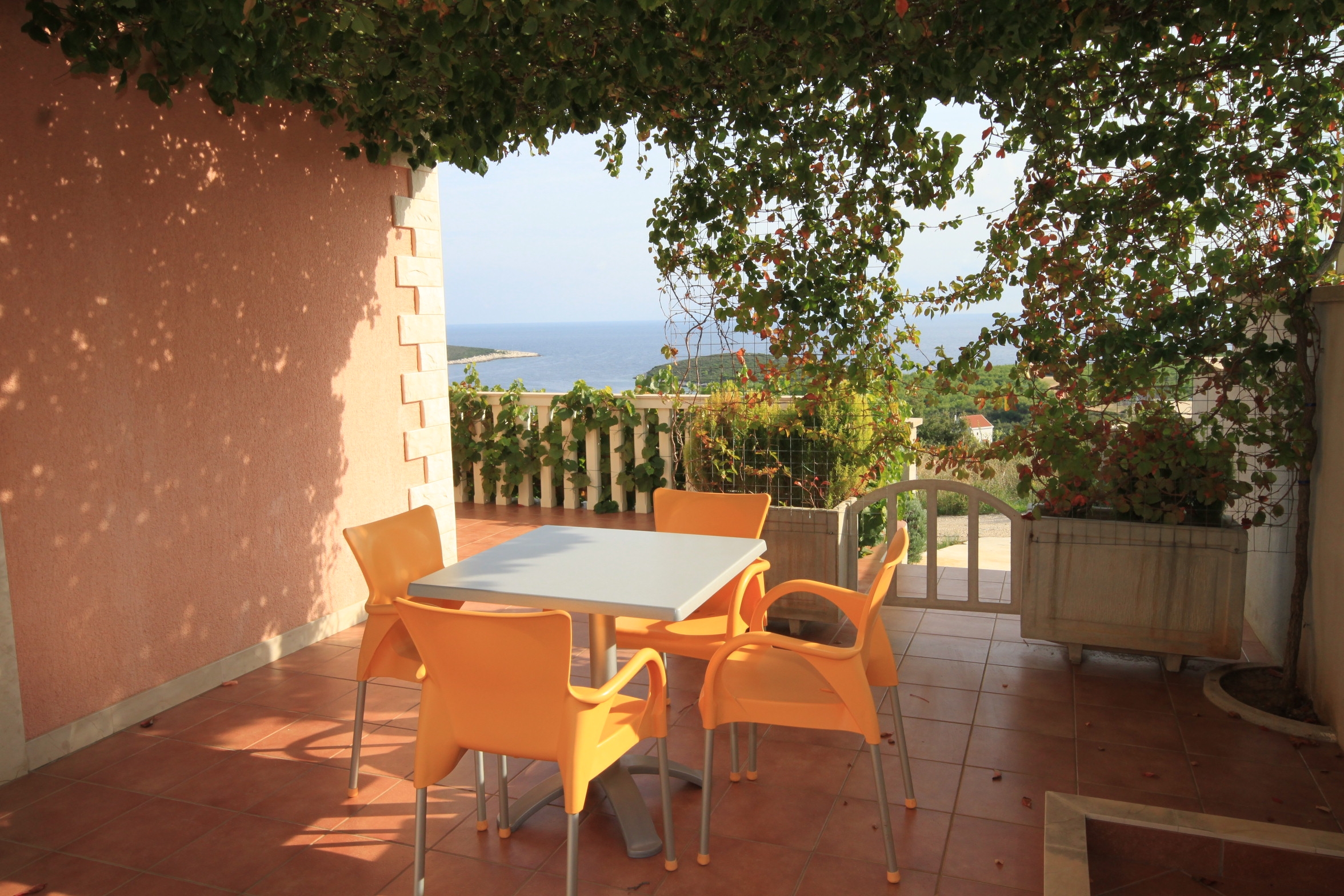 One bedroom apartment with terrace and sea view Rukavac, Vis  A-b