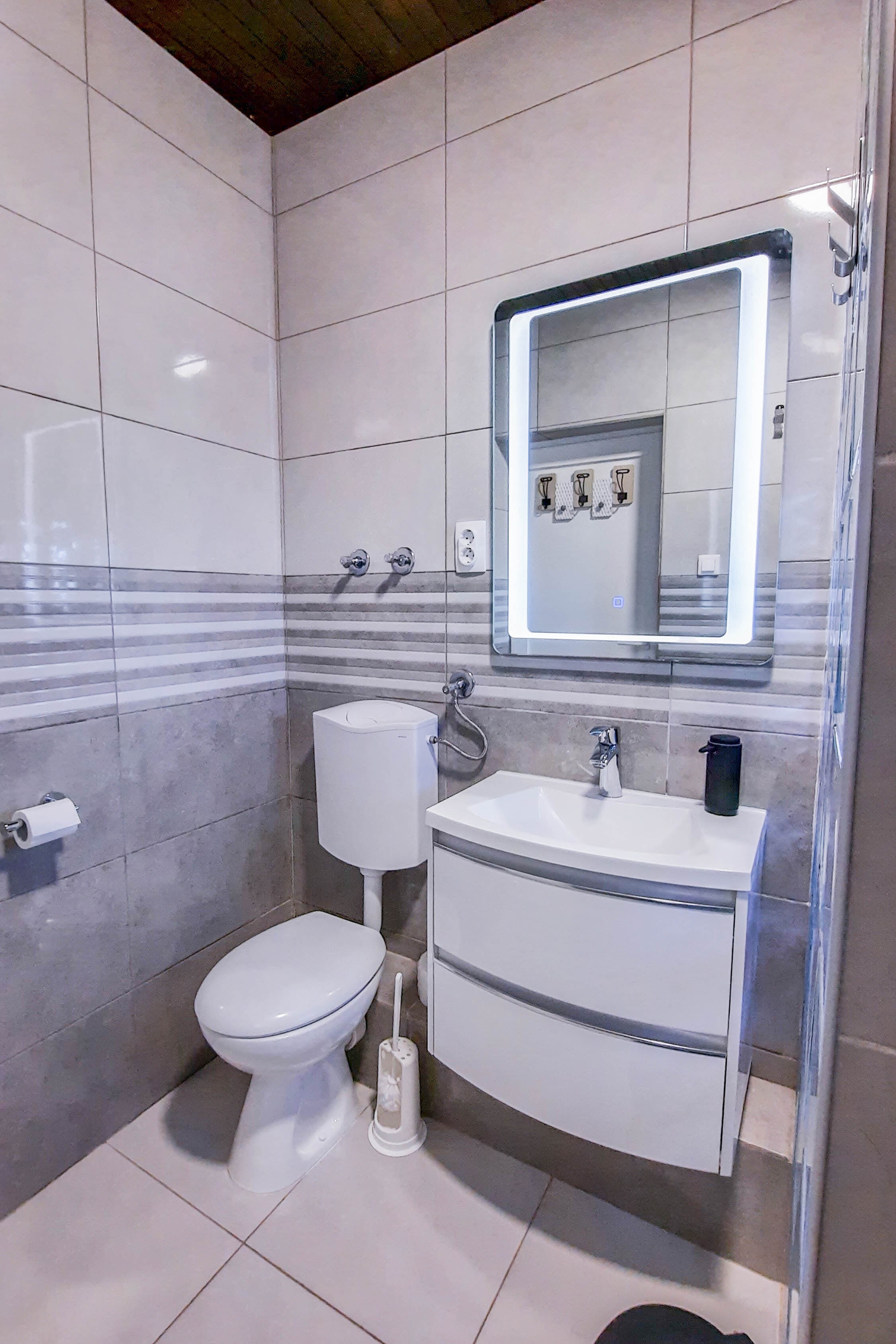 Two bedroom apartment with terrace and sea view Milna, Vis  A-a