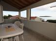 Terrace Milna, Terrace in the apartment, with a sea view and WiFi.
