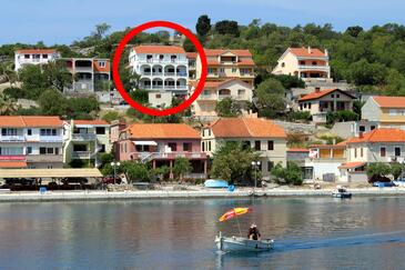 Sali, Dugi otok, Property 890 - Apartments near sea with pebble beach.