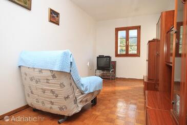 Living room Komiža, Living room in the apartment, dopusteni kucni ljubimci.