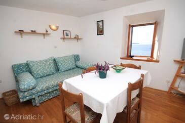 Dining room Komiža, Dining room in the apartment, dostupna klima i WIFI.