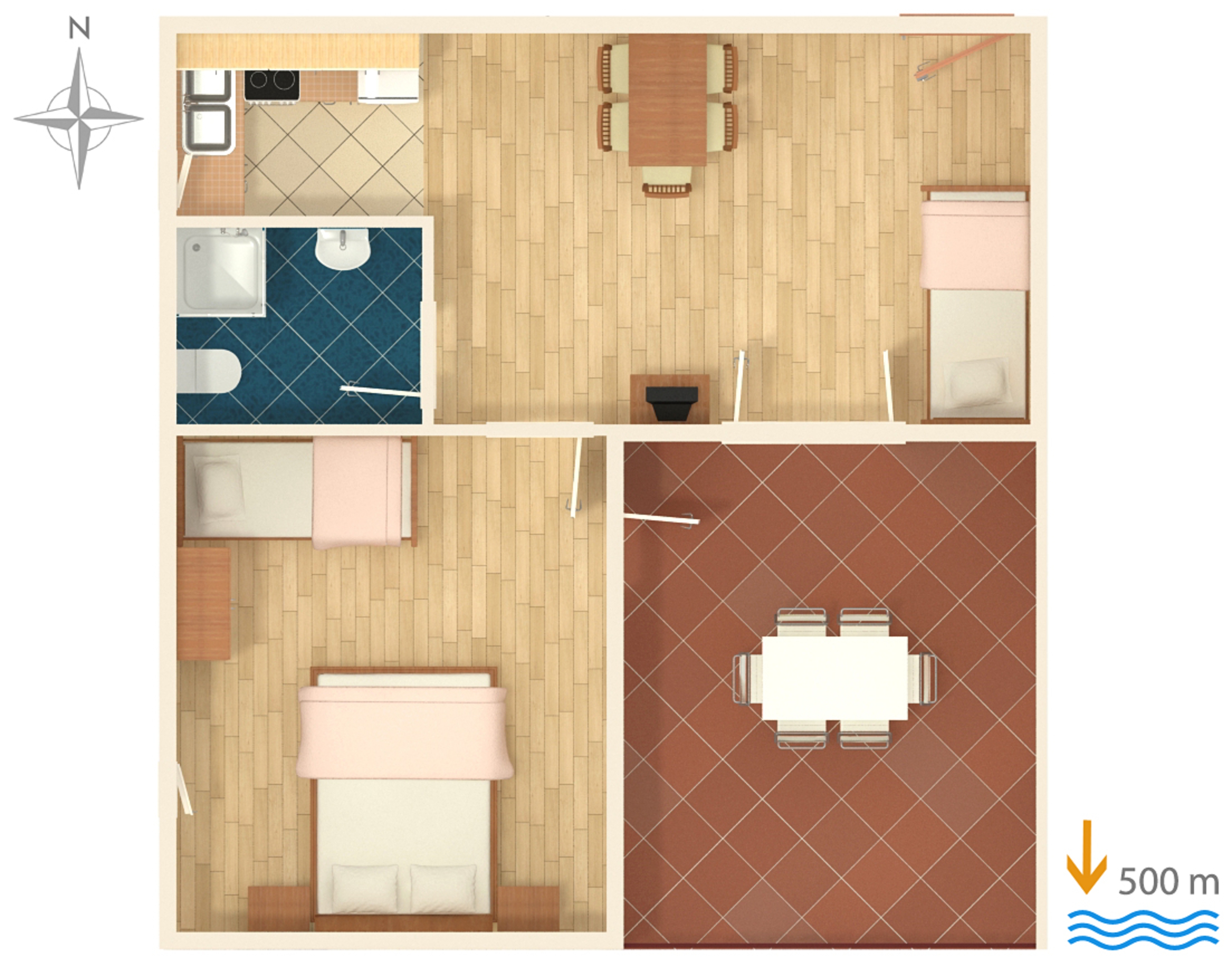 One bedroom apartment with terrace and sea view Zavala, Hvar (A-8912-a)