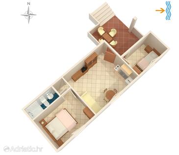 Plan Rukavac, Plan in the apartment, dopusteni kucni ljubimci i WIFI.